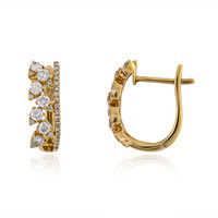 18K I1 (H) Diamond Gold Earrings (de Melo)