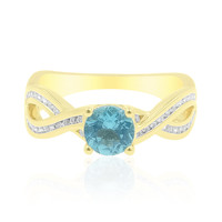9K Blue Apatite Gold Ring (de Melo)