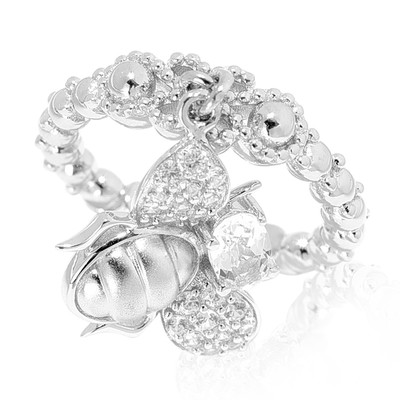 White Topaz Silver Ring (Dallas Prince Designs)