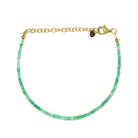 Russian Emerald Silver Bracelet