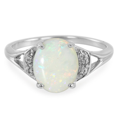 Coober Pedy Opal Silver Ring