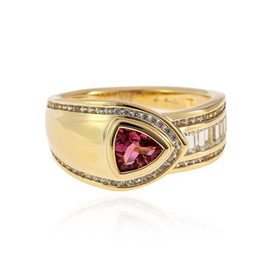 9K Pink Tourmaline Gold Ring (de Melo)