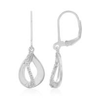 I1 (G) Diamond Silver Earrings