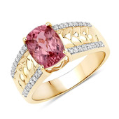 14K Pink Tourmaline Gold Ring (SUHANA)