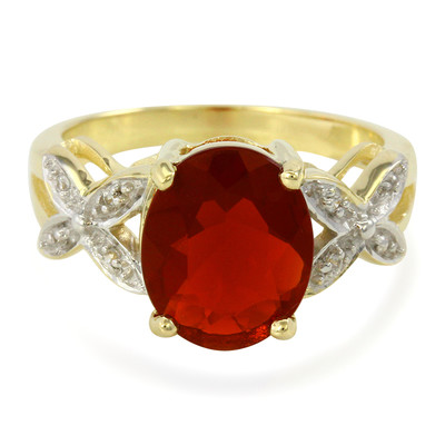 9K Salamanca Fire Opal Gold Ring
