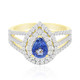 14K Ceylon Blue Sapphire Gold Ring (Annette)