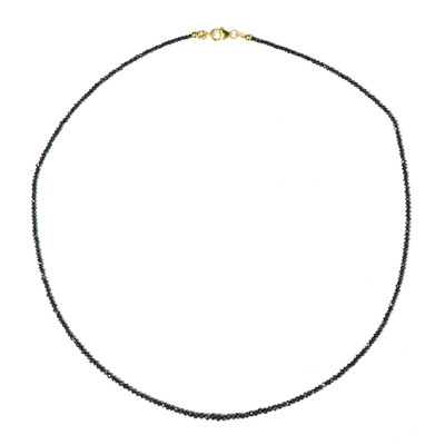 9K Black Diamond Gold Necklace