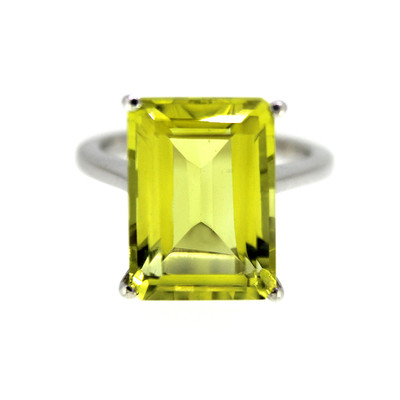 Ouro Verde Quartz Silver Ring