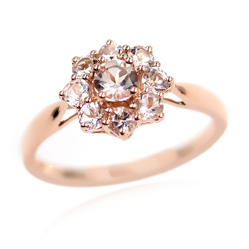 18k White Gold And Platinum Custom Two-tone Morganite Engagement Ring  #102288 - Seattle Bellevue | Joseph Jewelry
