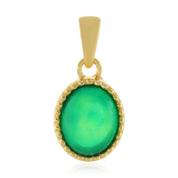 Green Ethopian Opal Silver Pendant