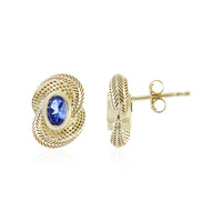 9K AAA Tanzanite Gold Earrings (Ornaments by de Melo)