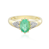 9K Colombian Emerald Gold Ring