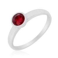 Ruby Silver Ring