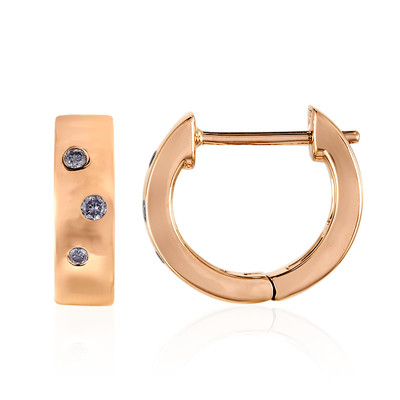18K I3 Argyle Pink Diamond Gold Earrings (Mark Tremonti)