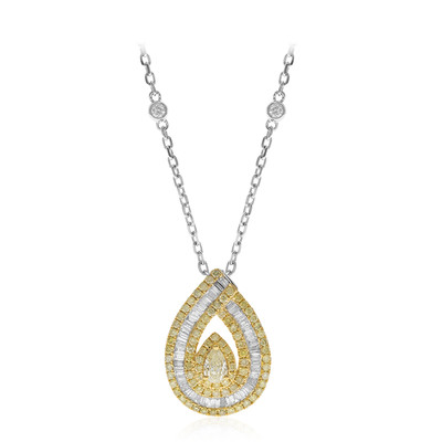 18K SI1 Yellow Diamond Gold Necklace (CIRARI)