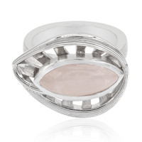 Rose Quartz Silver Ring