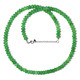 Moss Green Quartz Silver Necklace
