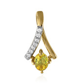 9K Yellow Queensland Sapphire Gold Pendant (Mark Tremonti)