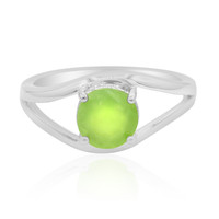 Brazilian Green Opal Silver Ring