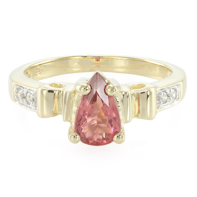 9K Pink Cuprian Tourmaline Gold Ring
