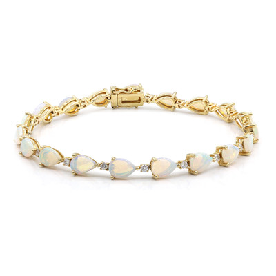 14K Australian Opal Gold Bracelet