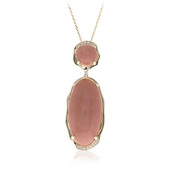14K Pink Opal Gold Necklace (CIRARI)