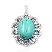 Mine 8 Turquoise Silver Pendant (Anne Bever)