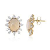 9K Australian Opal Gold Earrings (Adela Gold)