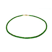 14K Russian Diopside Gold Necklace (Adela Gold)
