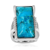 Kingman Blue Mojave Turquoise Silver Ring (Faszination Türkis)