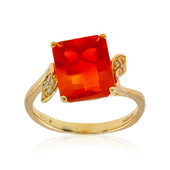 14K Mexican Fire Opal Gold Ring (Smithsonian)
