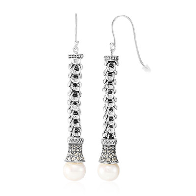 Freshwater pearl Silver Earrings (Nan Collection)