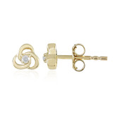 9K I3 (J) Diamond Gold Earrings