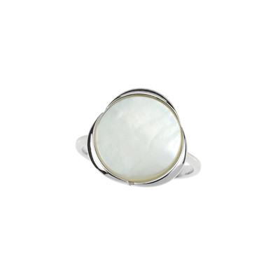 Mother of Pearl Silver Ring (dagen)