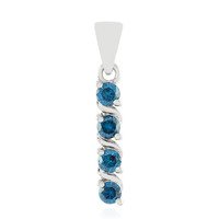 I3 Blue Diamond Silver Pendant