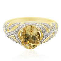 9K Xia Golden Beryl Gold Ring
