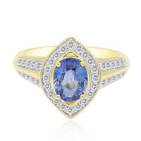 14K Ceylon Blue Sapphire Gold Ring