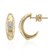 14K IF (D) Diamond Gold Earrings (Annette)