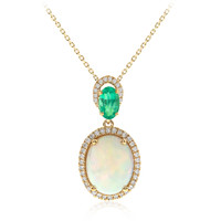 10K AAA Welo Opal Gold Necklace
