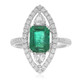 18K AAA Zambian Emerald Gold Ring (CIRARI)