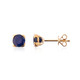 14K Ceylon Blue Sapphire Gold Earrings (CIRARI)