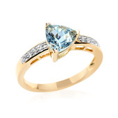9K Ofiki Aquamarine Gold Ring