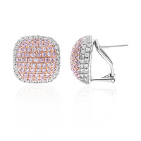 18K I1 Pink Diamond Gold Earrings (CIRARI)
