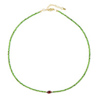 Russian Diopside Silver Necklace