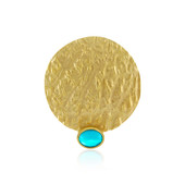 Blue Ethiopian Opal Silver Pendant (MONOSONO COLLECTION)