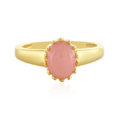 Pink Opal Silver Ring