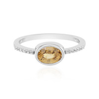 Mandarin Zircon Silver Ring