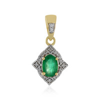 9K Zambian Emerald Gold Pendant (Adela Gold)