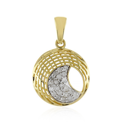 9K I4 (J) Diamond Gold Pendant (Ornaments by de Melo)
