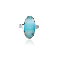 Pacific Chalcedony Silver Ring